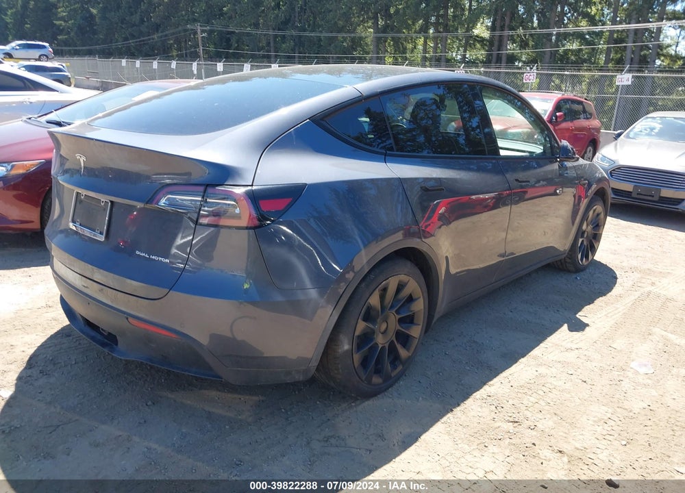 2020 TESLA MODEL Y LONG RANGE DUAL MOTOR ALL-WHEEL DRIVE VIN: 5YJYGDEEXLF033328