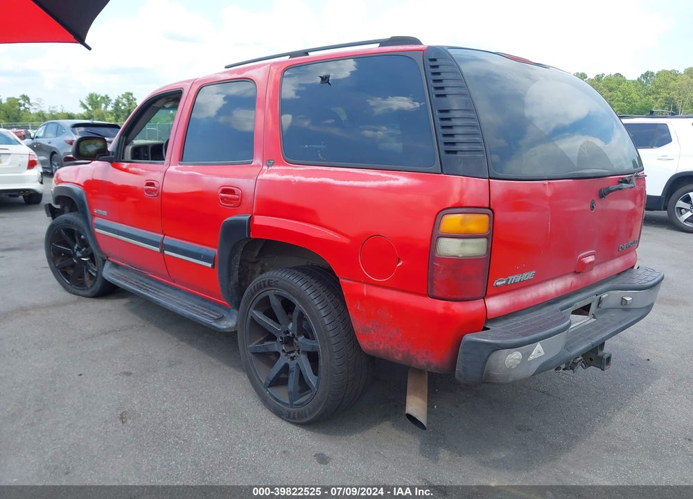 2001 CHEVROLET TAHOE LT VIN: 1GNEC13TX1J140245