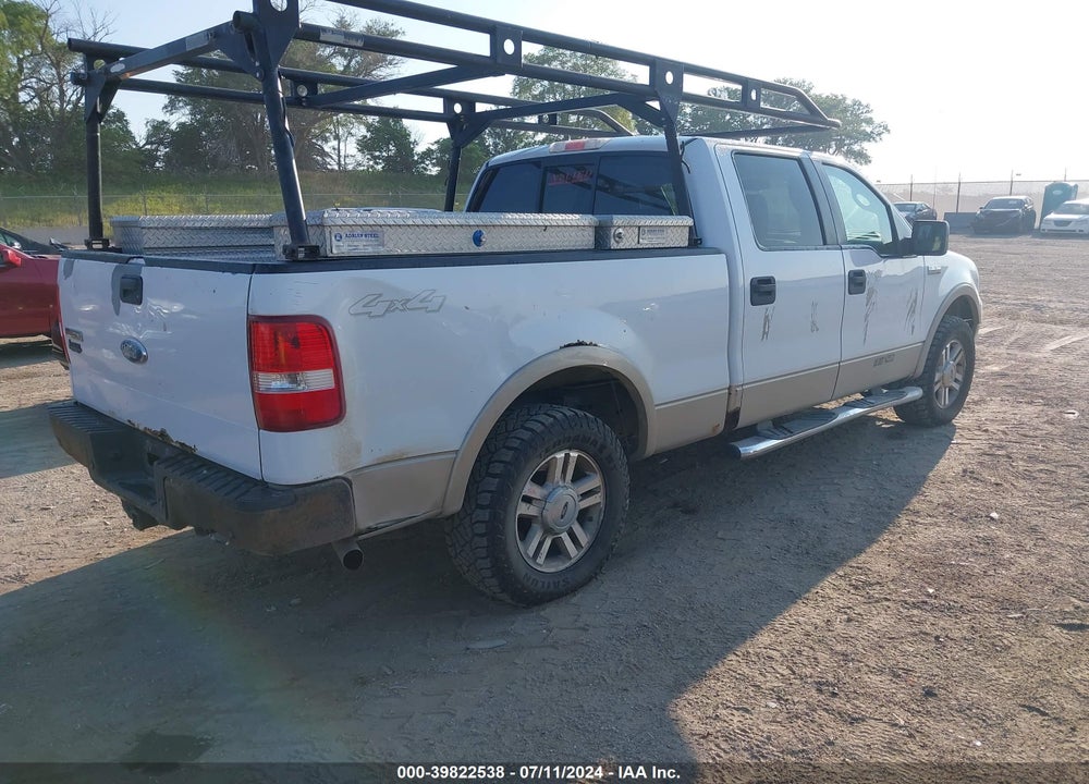 2008 FORD F-150 LARIAT VIN: 1FTPW14V58KC21151