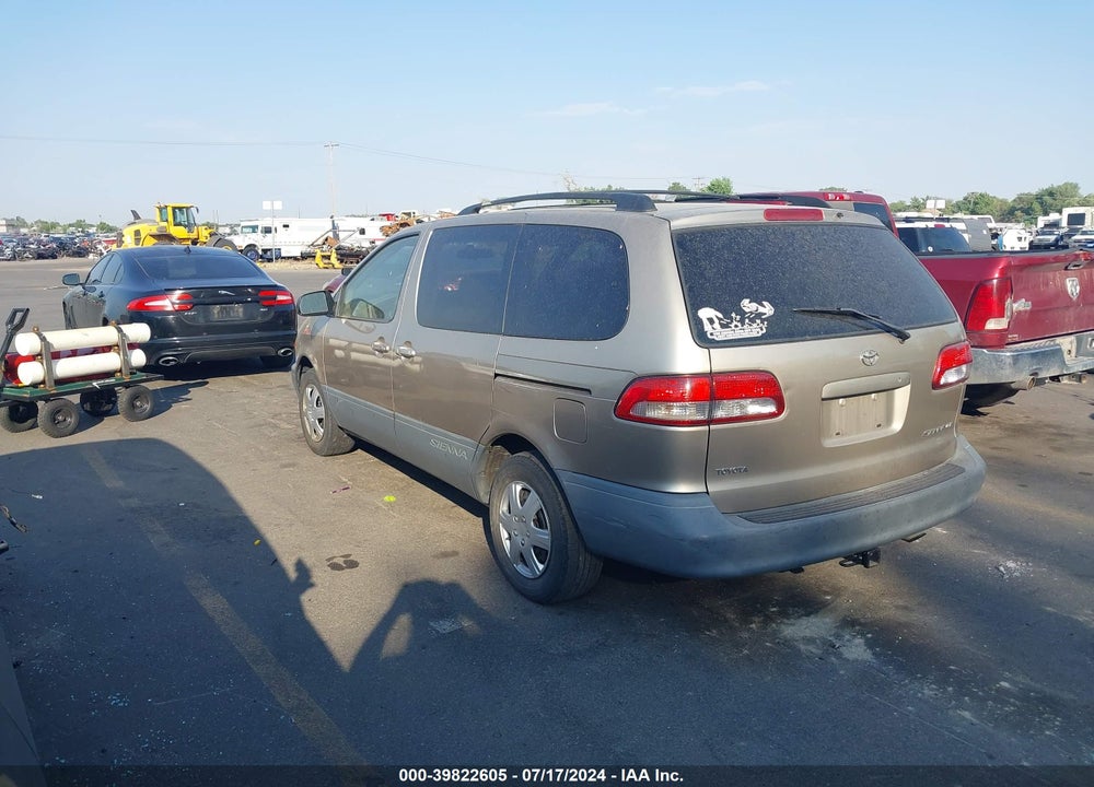 2002 TOYOTA SIENNA CE VIN: 4T3ZF19C72U420801