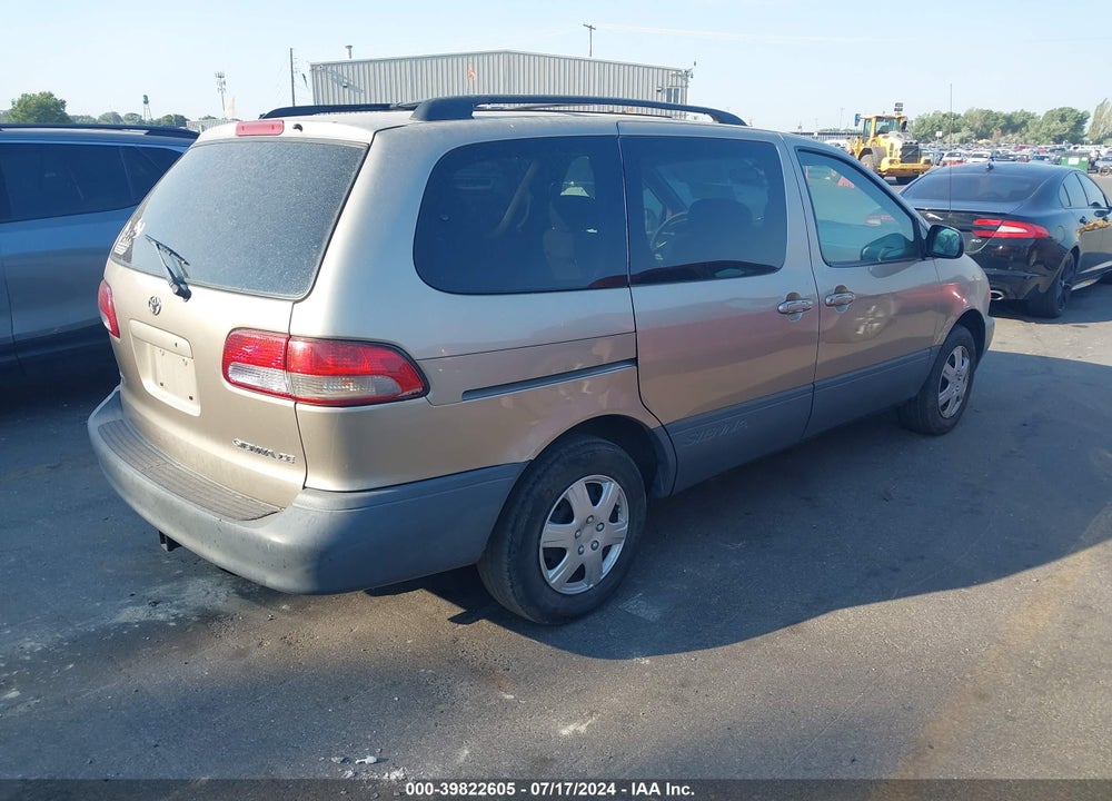 2002 TOYOTA SIENNA CE VIN: 4T3ZF19C72U420801