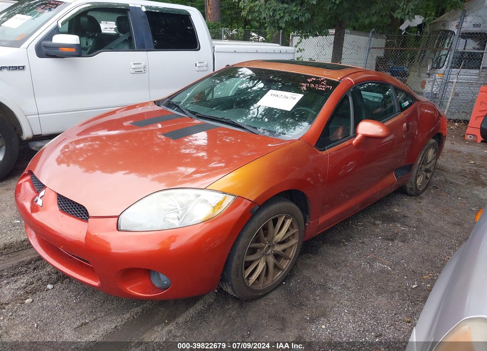2008 MITSUBISHI ECLIPSE GS VIN: 4A3AK24F28E007567