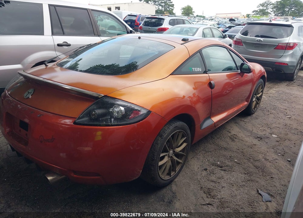 2008 MITSUBISHI ECLIPSE GS VIN: 4A3AK24F28E007567