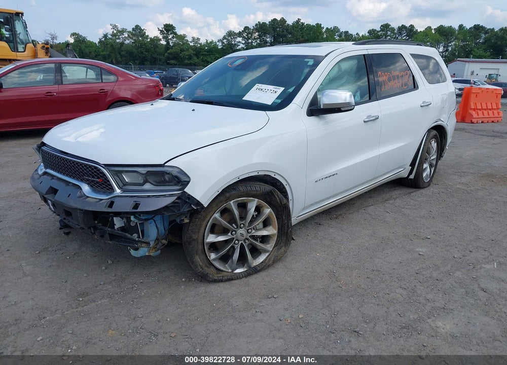 2022 DODGE DURANGO CITADEL AWD VIN: 1C4SDJET9NC219079