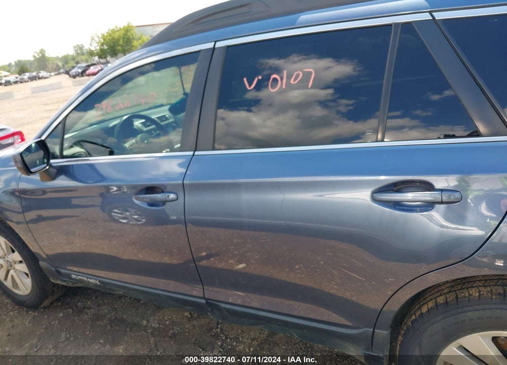 2016 SUBARU OUTBACK 2.5I PREMIUM VIN: 4S4BSBDC2G3280107