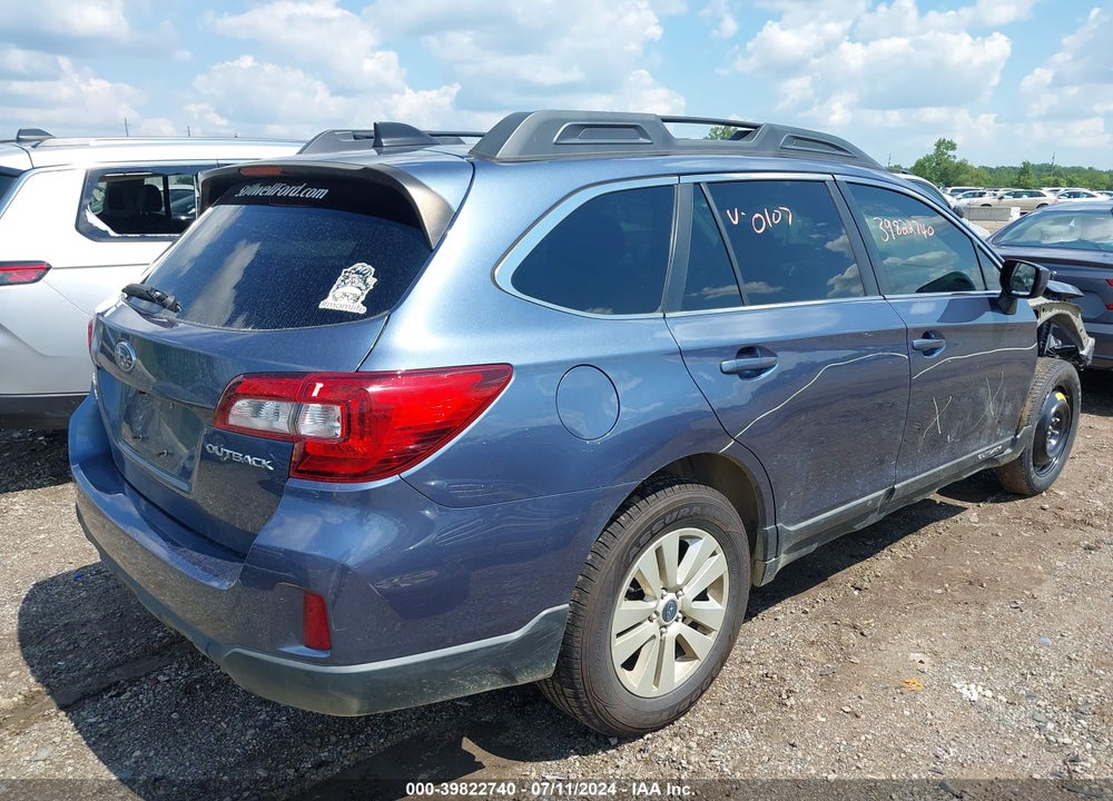2016 SUBARU OUTBACK 2.5I PREMIUM VIN: 4S4BSBDC2G3280107
