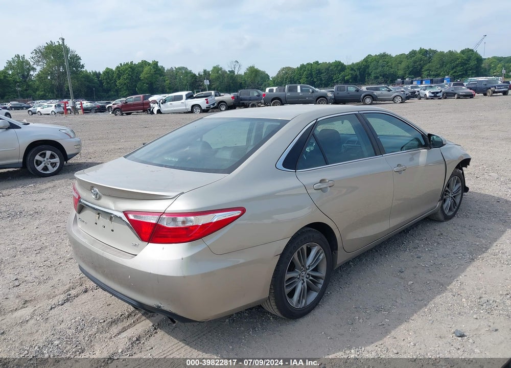 2015 TOYOTA CAMRY SE VIN: 4T1BF1FK7FU892489