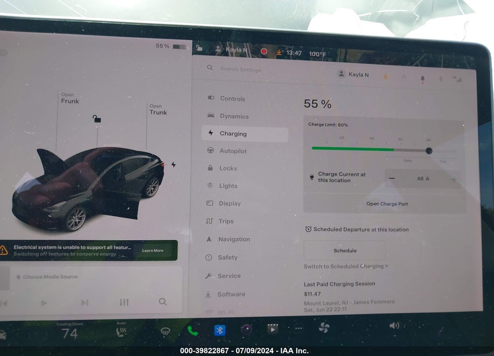 2018 TESLA MODEL 3 LONG RANGE/MID RANGE VIN: 5YJ3E1EA0JF041771