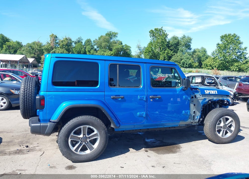 2022 JEEP WRANGLER UNLIMITED SAHARA 4X4 VIN: 1C4HJXEG8NW248256