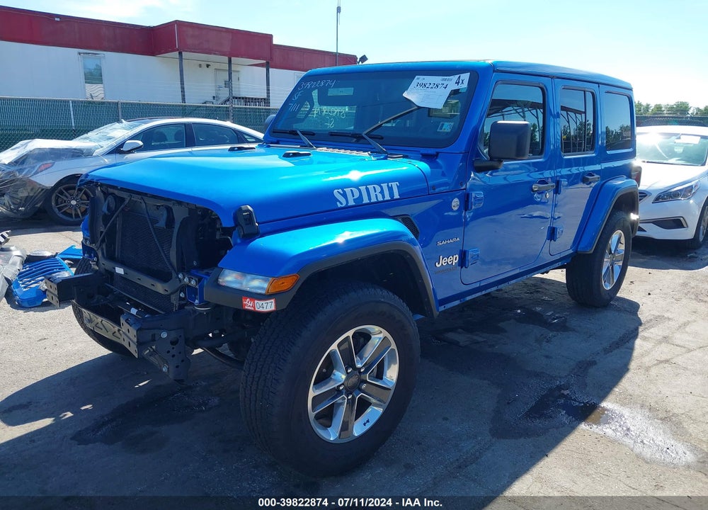 2022 JEEP WRANGLER UNLIMITED SAHARA 4X4 VIN: 1C4HJXEG8NW248256
