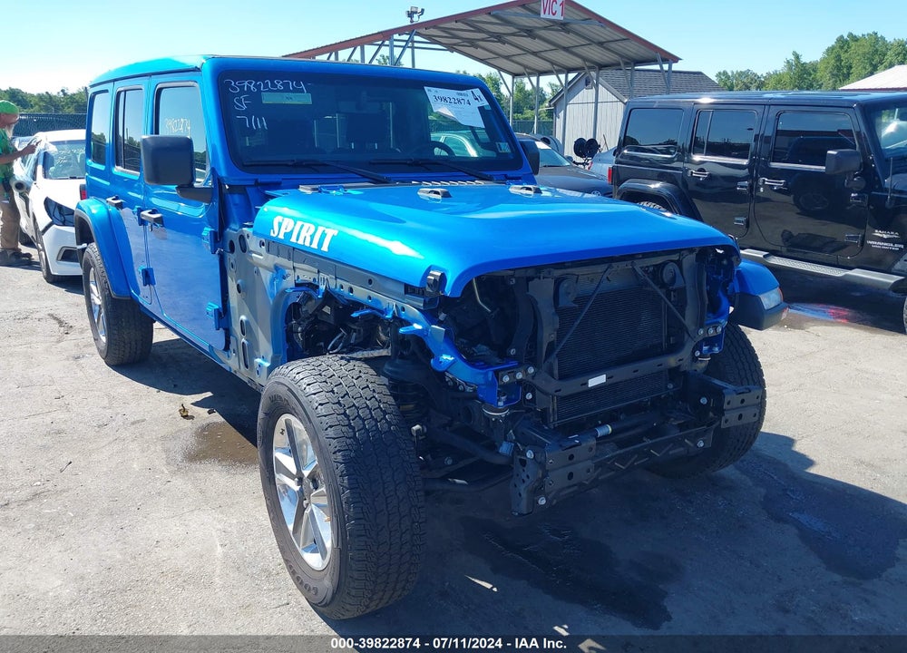 2022 JEEP WRANGLER UNLIMITED SAHARA 4X4 VIN: 1C4HJXEG8NW248256