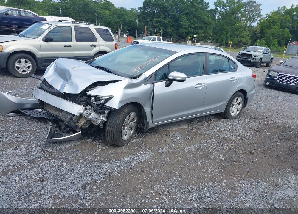 2014 HONDA CIVIC LX VIN: 2HGFB2F59EH527395