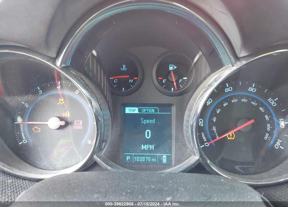 2014 CHEVROLET CRUZE 2LT AUTO VIN: 1G1PE5SB7E7291857