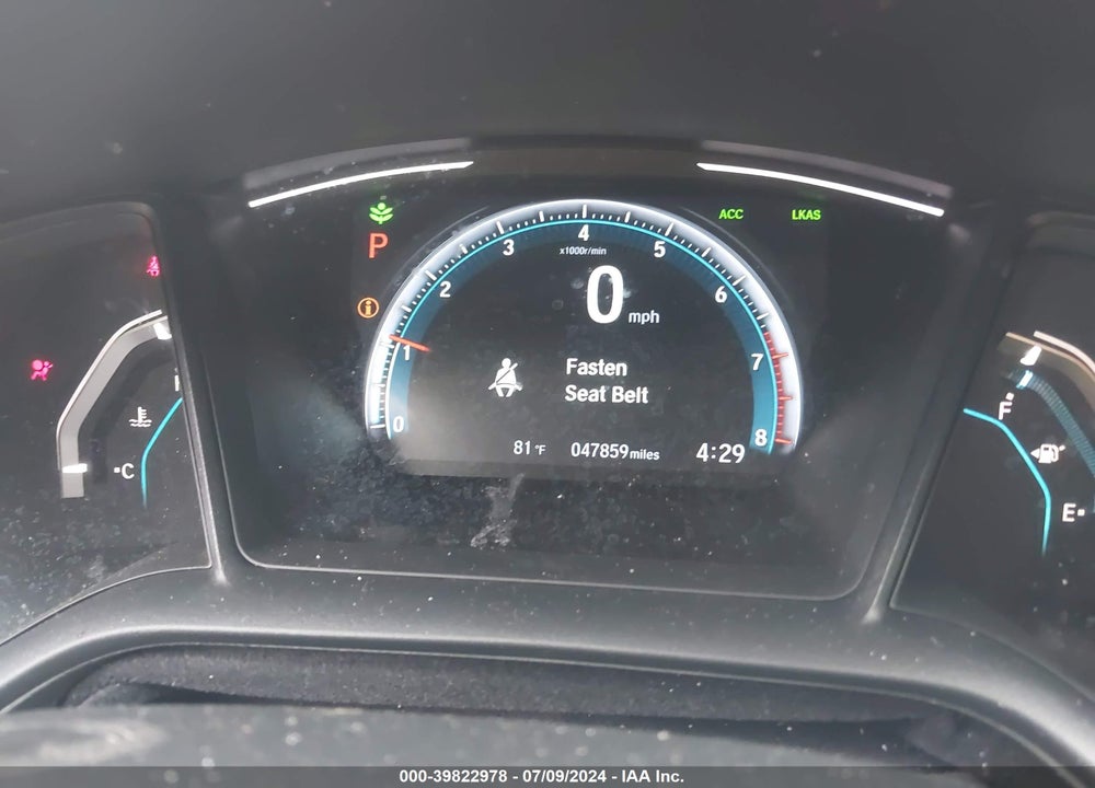 2019 HONDA CIVIC LX VIN: 2HGFC2F65KH547970