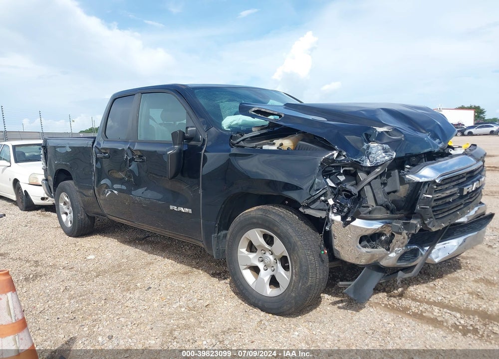 2021 RAM 1500 BIG HORN QUAD CAB 4X2 6'4 BOX VIN: 1C6RREBG7MN530356