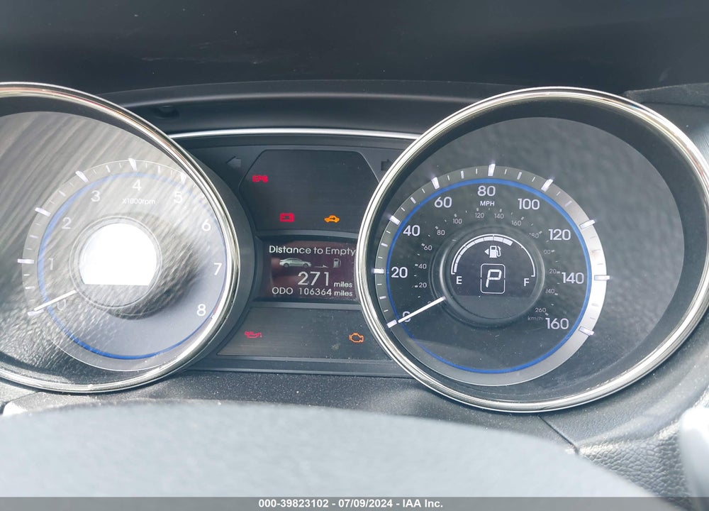 2013 HYUNDAI SONATA SE VIN: 5NPEC4AC3DH558432