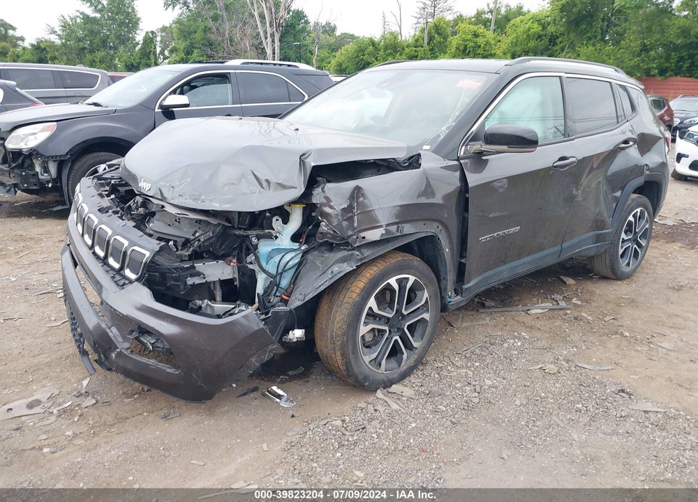 2022 JEEP COMPASS LIMITED 4X4 VIN: 3C4NJDCB9NT176580