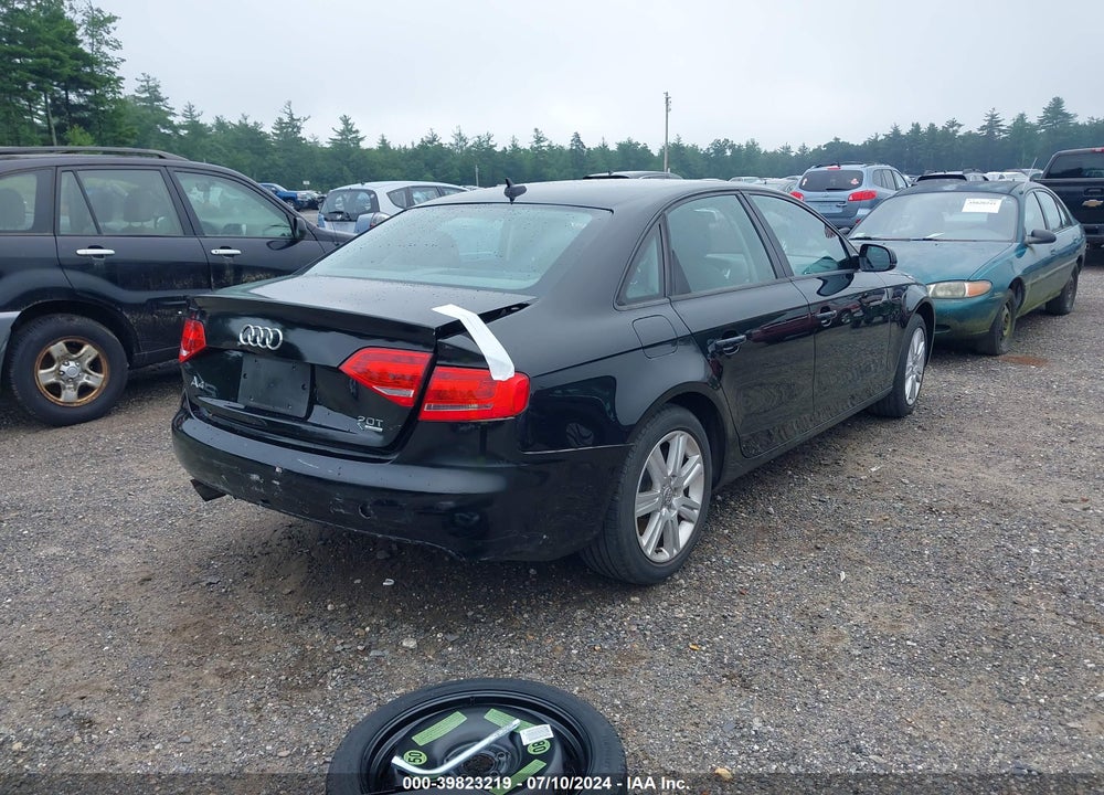 2011 AUDI A4 2.0T PREMIUM VIN: WAUBFAFL5BN036235