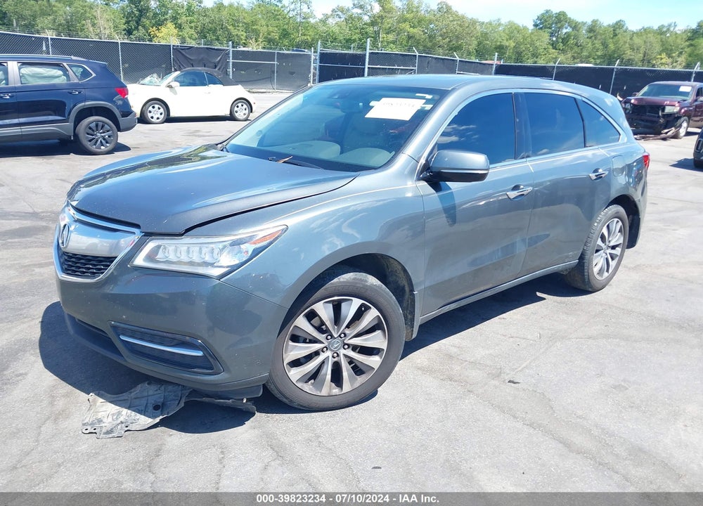 2014 ACURA MDX TECHNOLOGY PACKAGE VIN: 5FRYD4H40EB046313