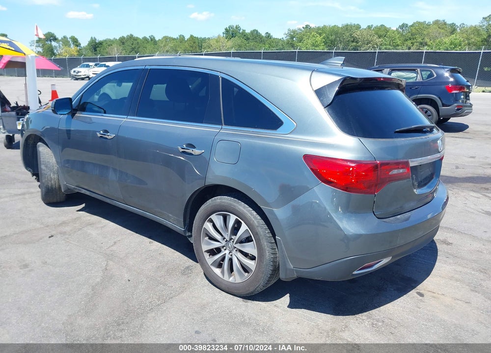 2014 ACURA MDX TECHNOLOGY PACKAGE VIN: 5FRYD4H40EB046313