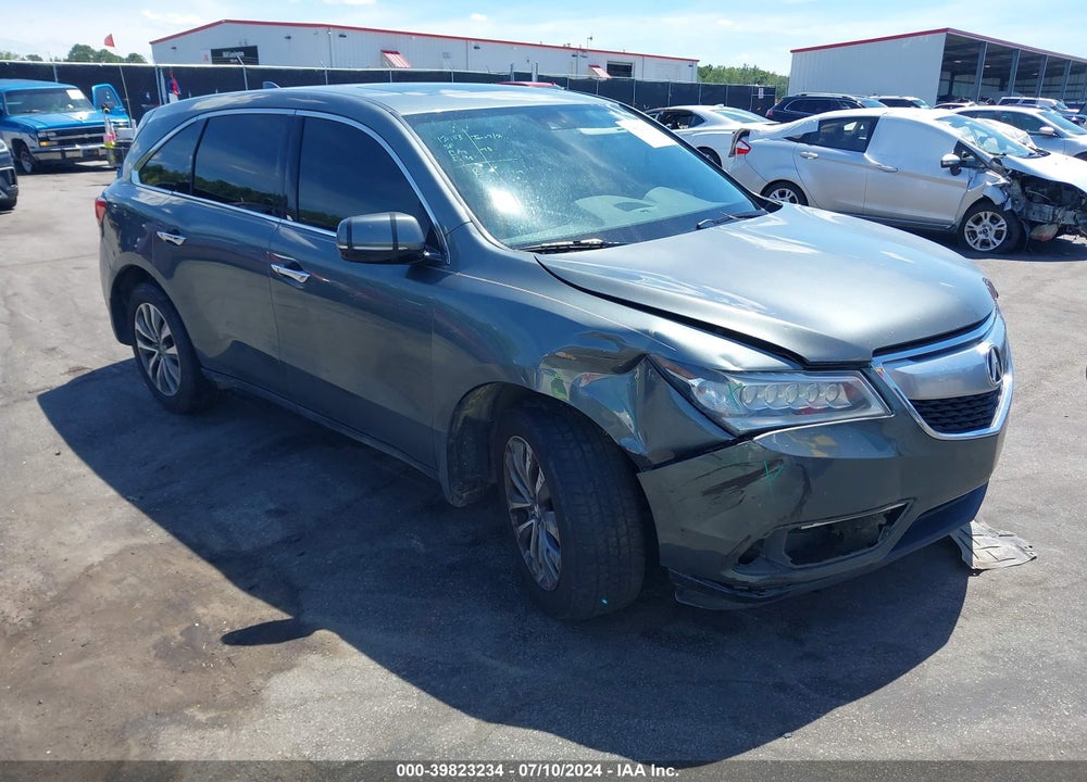 2014 ACURA MDX TECHNOLOGY PACKAGE VIN: 5FRYD4H40EB046313