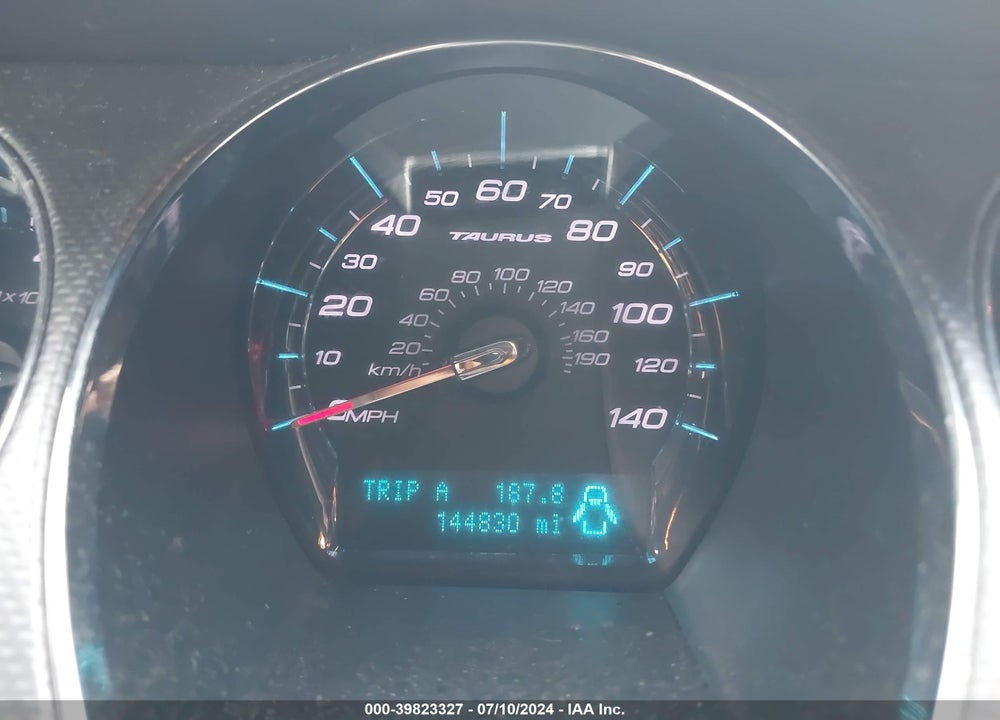 2012 FORD TAURUS SEL VIN: 1FAHP2EW8CG125210