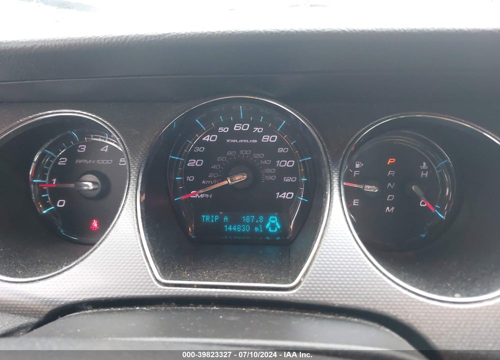 2012 FORD TAURUS SEL VIN: 1FAHP2EW8CG125210