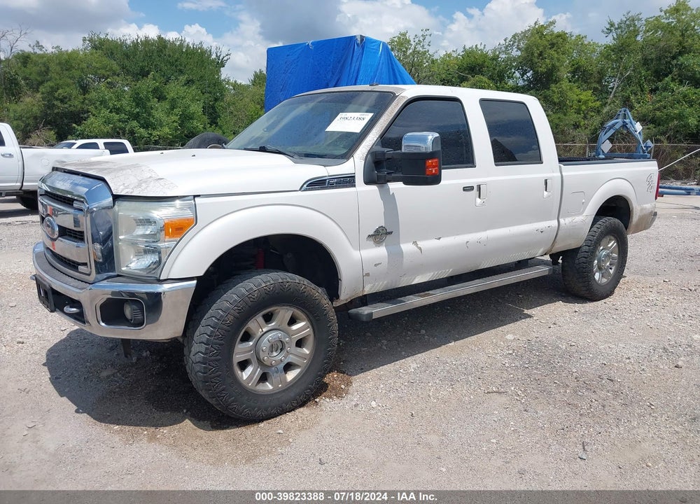2012 FORD F-250 LARIAT VIN: 1FT7W2BT6CEA56466