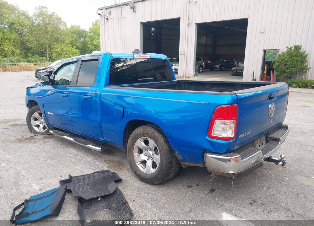 2021 RAM 1500 BIG HORN QUAD CAB 4X2 6'4 BOX VIN: 1C6RREBG7MN625340
