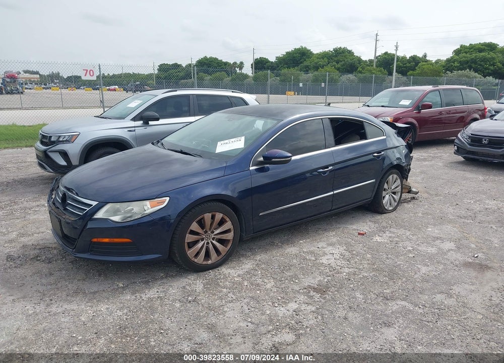 2012 VOLKSWAGEN CC SPORT VIN: WVWMN7AN6CE544158