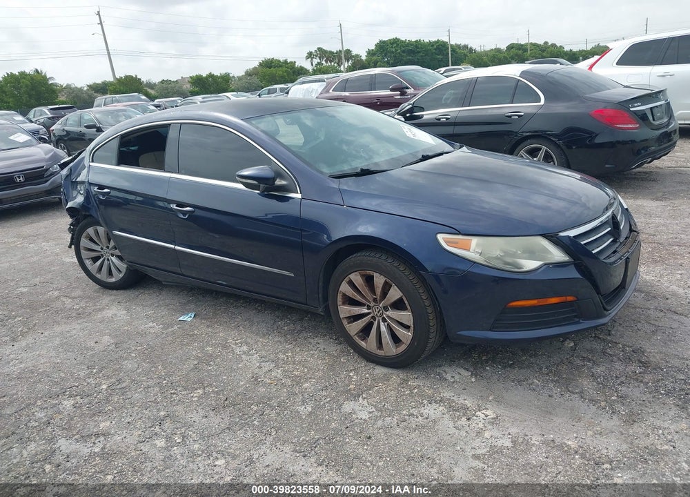 2012 VOLKSWAGEN CC SPORT VIN: WVWMN7AN6CE544158