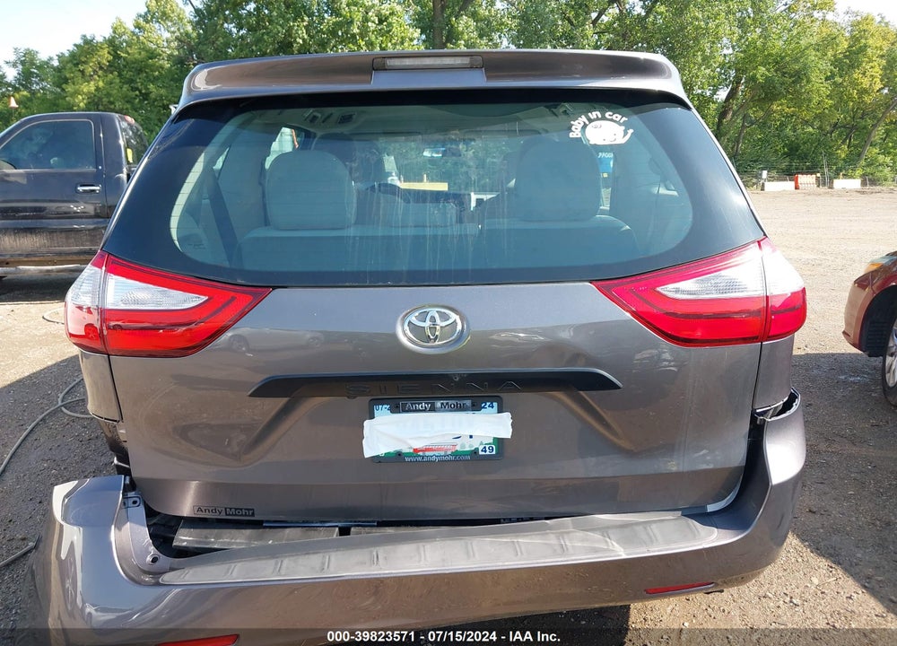 2017 TOYOTA SIENNA L 7 PASSENGER VIN: 5TDZZ3DC6HS837816