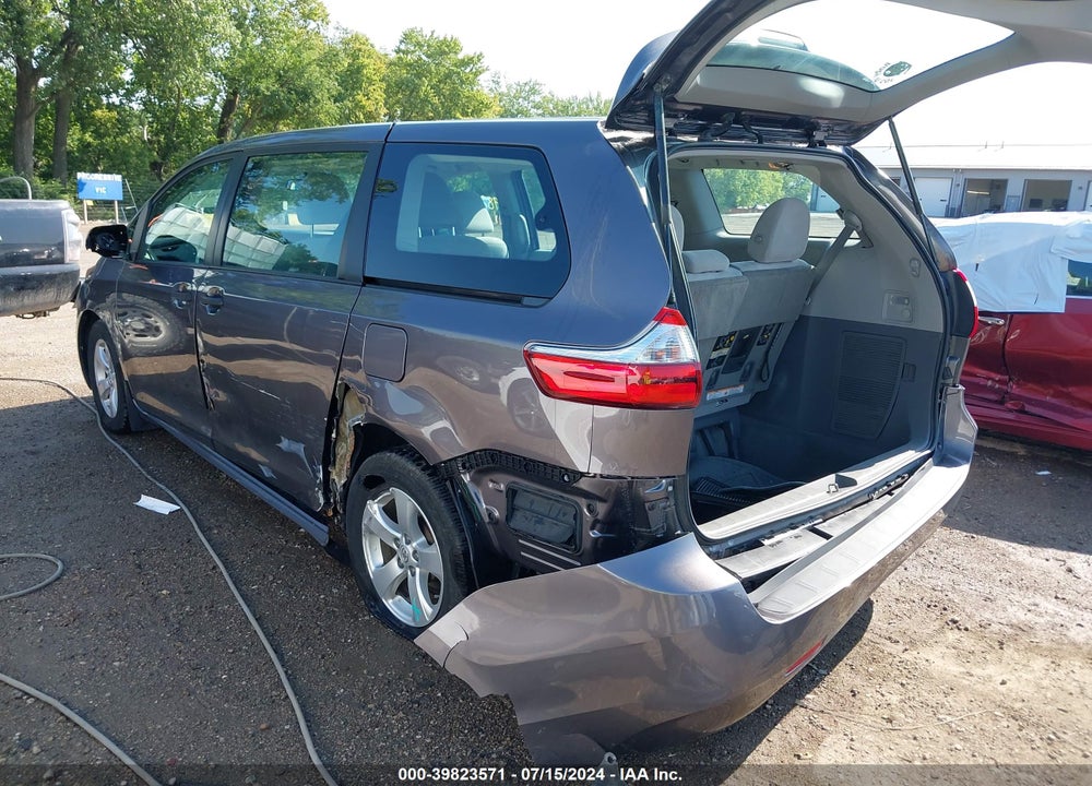 2017 TOYOTA SIENNA L 7 PASSENGER VIN: 5TDZZ3DC6HS837816