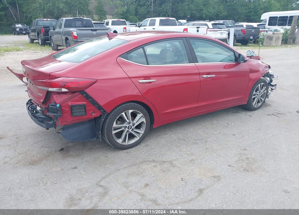 2017 HYUNDAI ELANTRA LIMITED VIN: KMHD84LF5HU283562