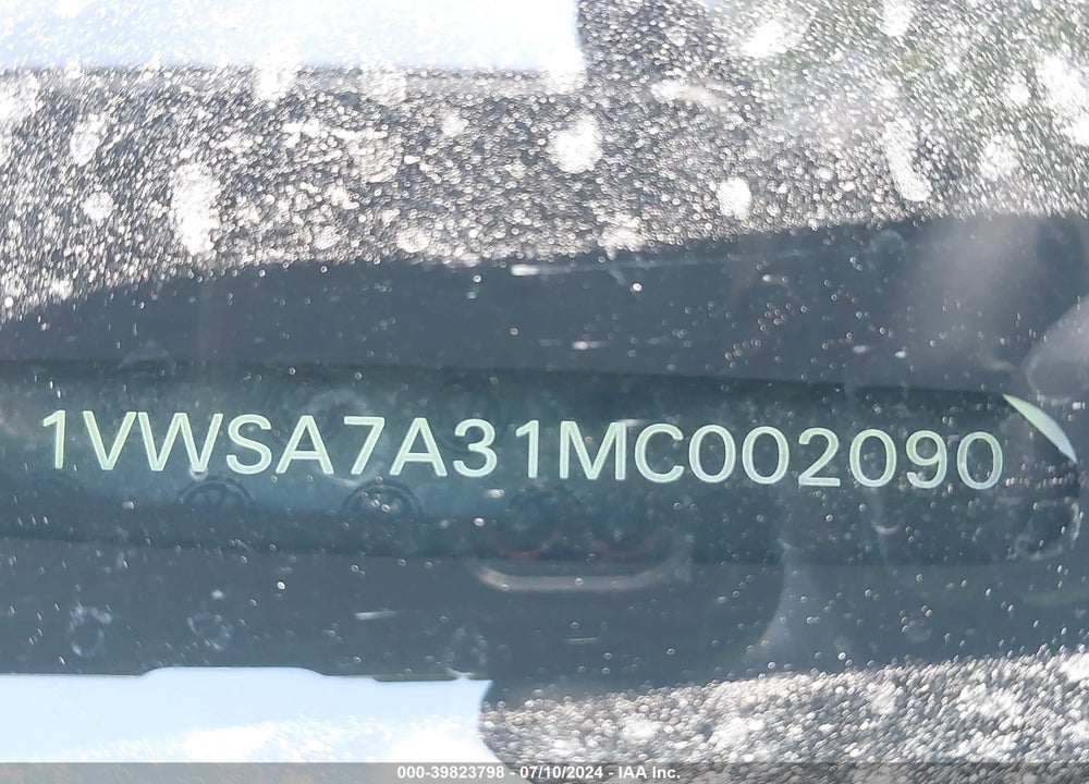 2021 VOLKSWAGEN PASSAT 2.0T SE VIN: 1VWSA7A31MC002090