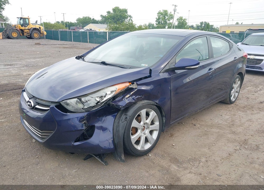 2011 HYUNDAI ELANTRA LIMITED VIN: 5NPDH4AEXBH015350