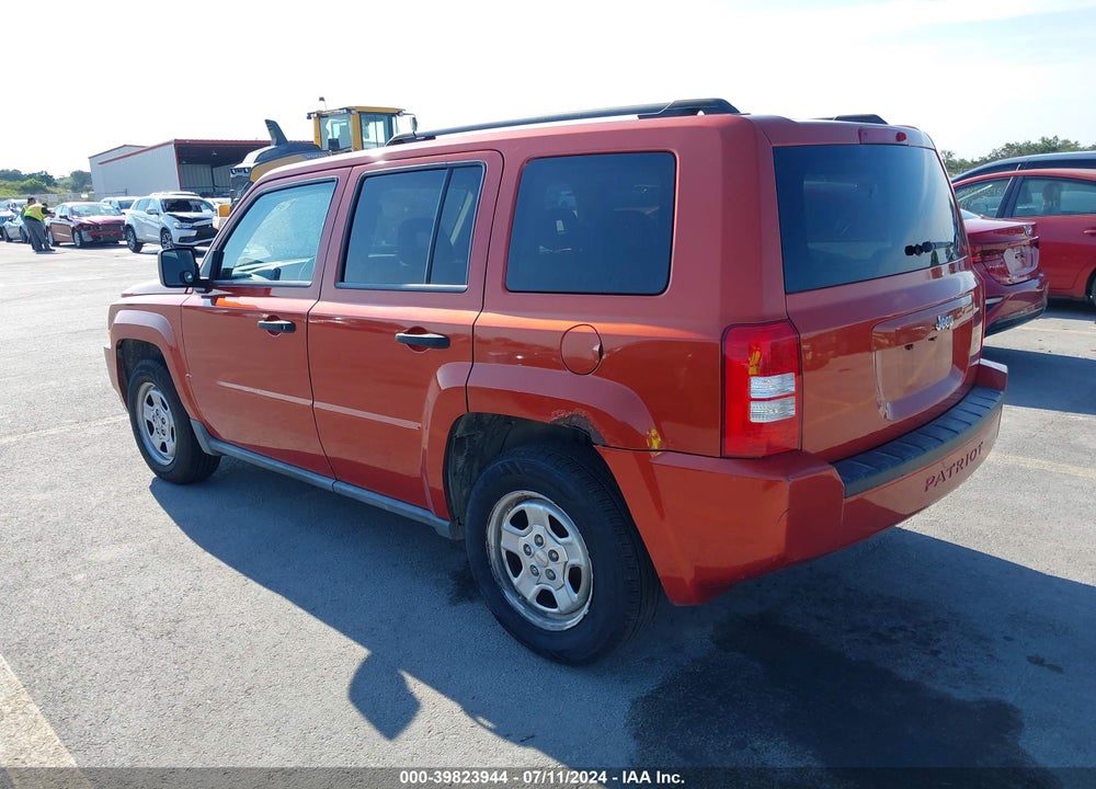 2008 JEEP PATRIOT SPORT VIN: 1J8FT28058D589030