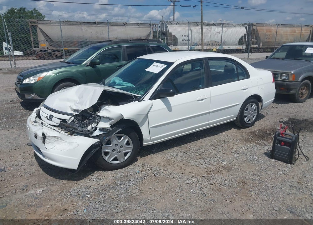 2003 HONDA CIVIC LX VIN: 1HGES16543L005912