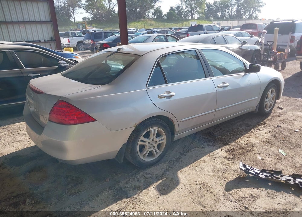 2007 HONDA ACCORD 2.4 EX VIN: 1HGCM56887A143912