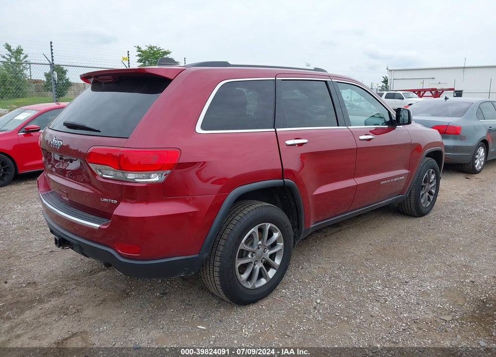 2014 JEEP GRAND CHEROKEE LIMITED VIN: 1C4RJFBGXEC196763
