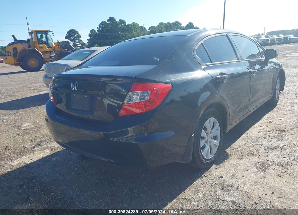 2012 HONDA CIVIC LX VIN: 2HGFB2F50CH301999