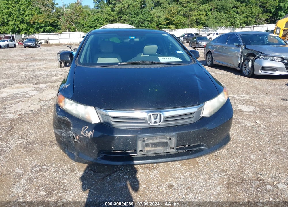 2012 HONDA CIVIC LX VIN: 2HGFB2F50CH301999