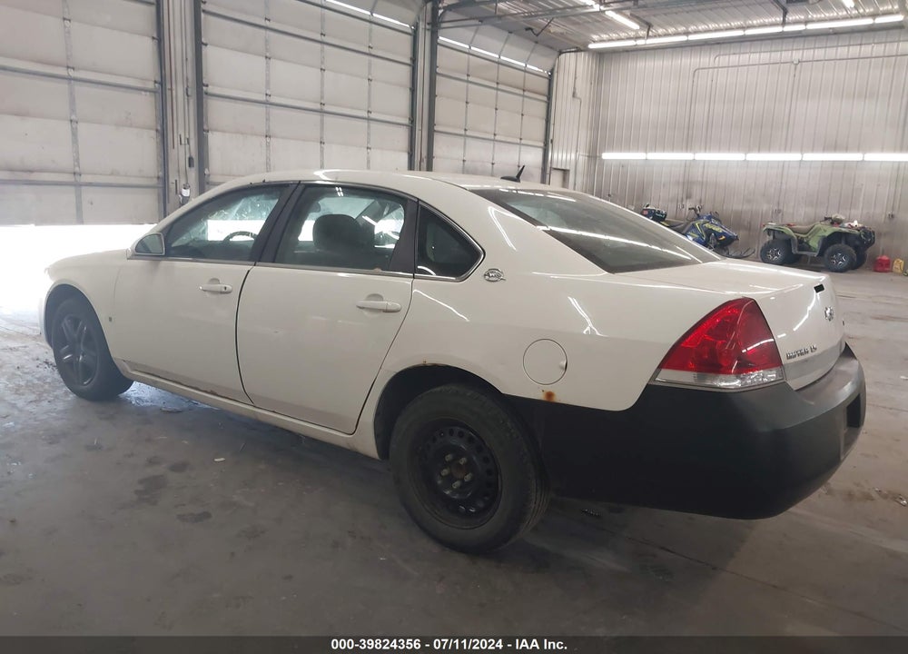 2008 CHEVROLET IMPALA LS VIN: 2G1WB58K381250638