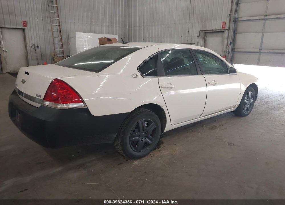 2008 CHEVROLET IMPALA LS VIN: 2G1WB58K381250638