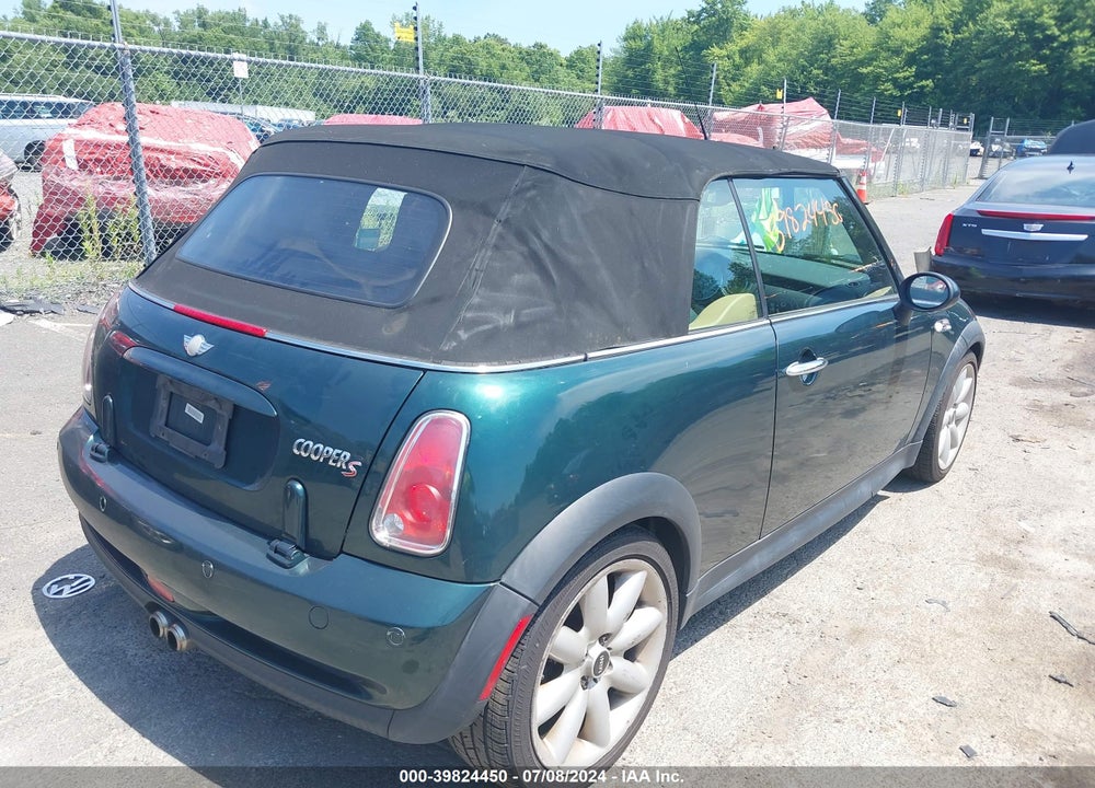2007 MINI COOPER S VIN: WMWRH33527TJ43241