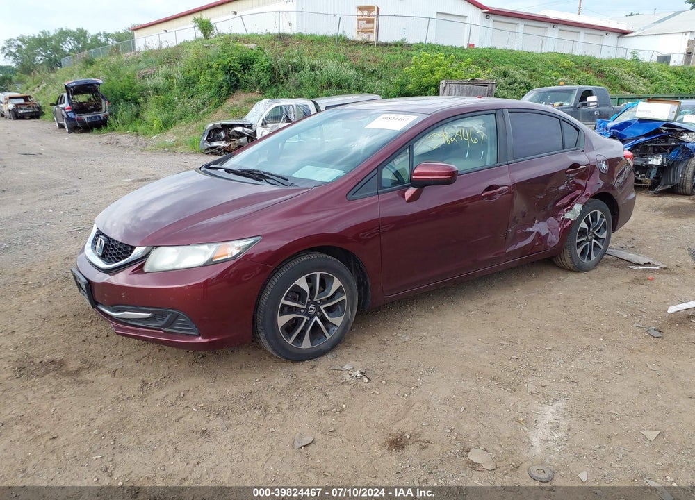 2014 HONDA CIVIC EX VIN: 19XFB2F82EE044013