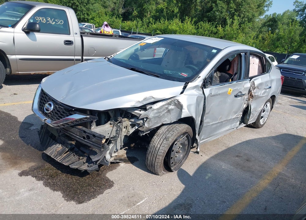 2017 NISSAN SENTRA SV VIN: 3N1AB7AP7HL709156
