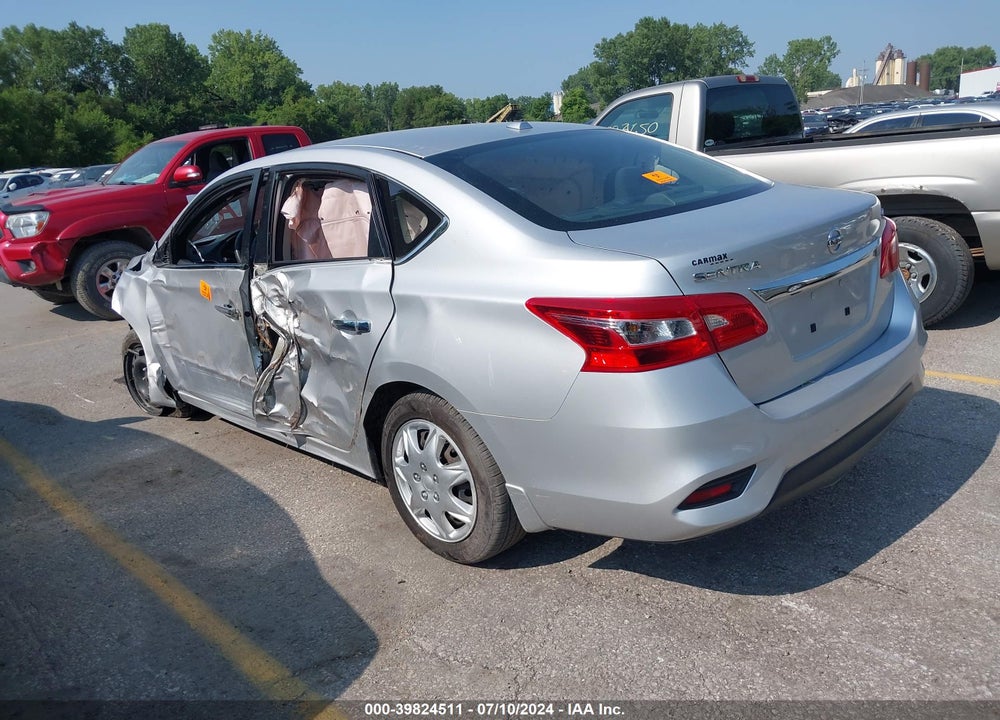 2017 NISSAN SENTRA SV VIN: 3N1AB7AP7HL709156