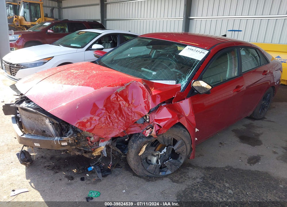2021 HYUNDAI ELANTRA HYBRID BLUE VIN: KMHLM4AJ3MU009267
