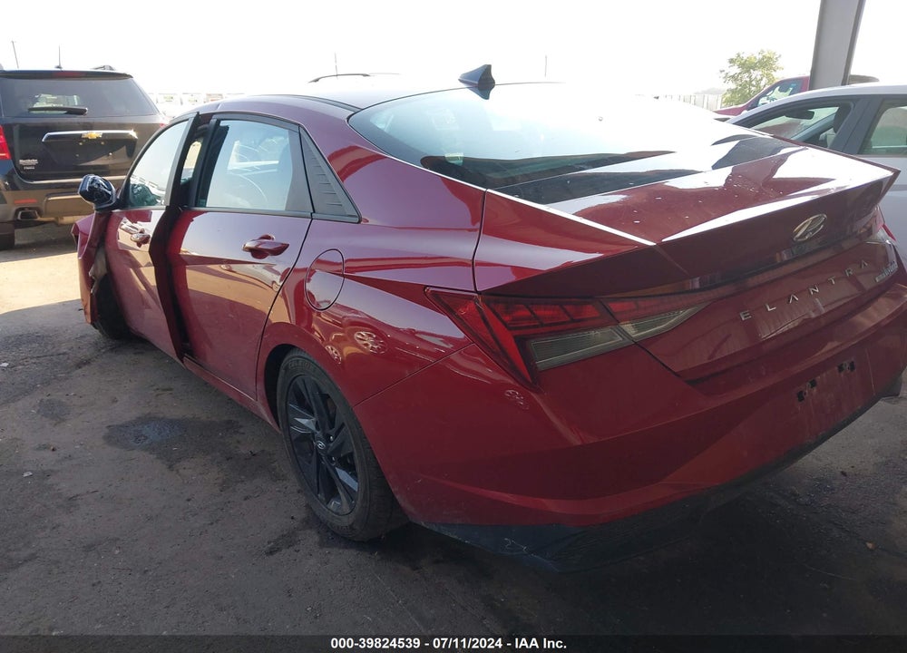 2021 HYUNDAI ELANTRA HYBRID BLUE VIN: KMHLM4AJ3MU009267